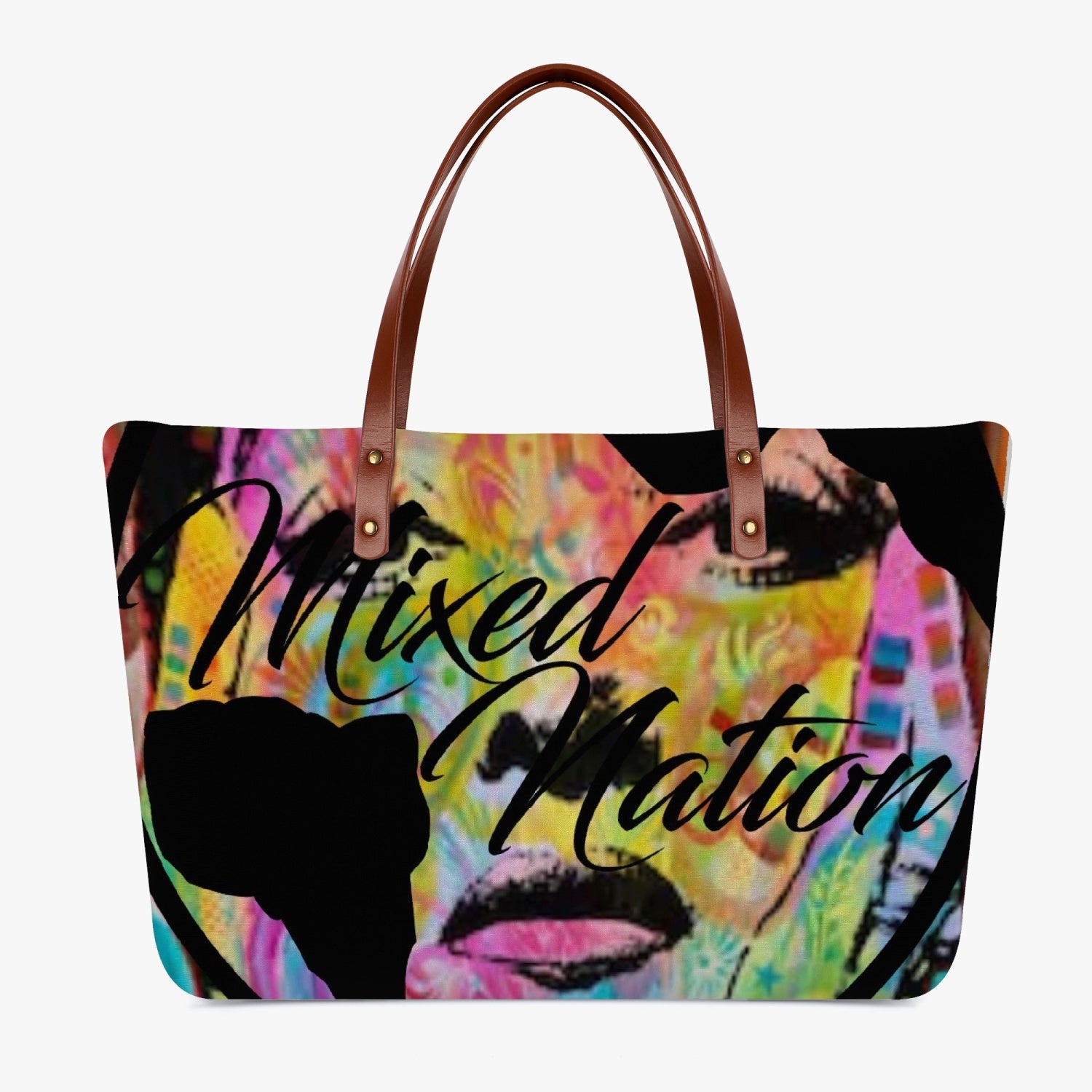 191. colorful MN face Classic Diving Cloth Tote Bag – Our Mixed